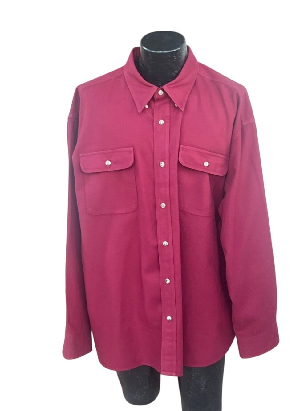Cabela's Outdoor Gear Mens 2XL Long Sleeve Vented Safari Shirt Berry Pink Canvas